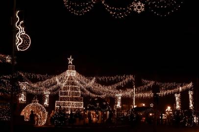 winter christmas fair lights